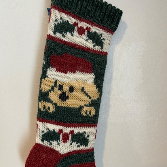 Vintage F.A.O. Schwartz dog knit stocking - Picture 5 of 7
